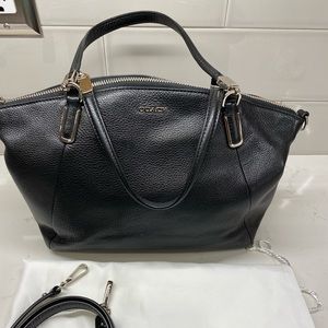 Coach black leather Sophia